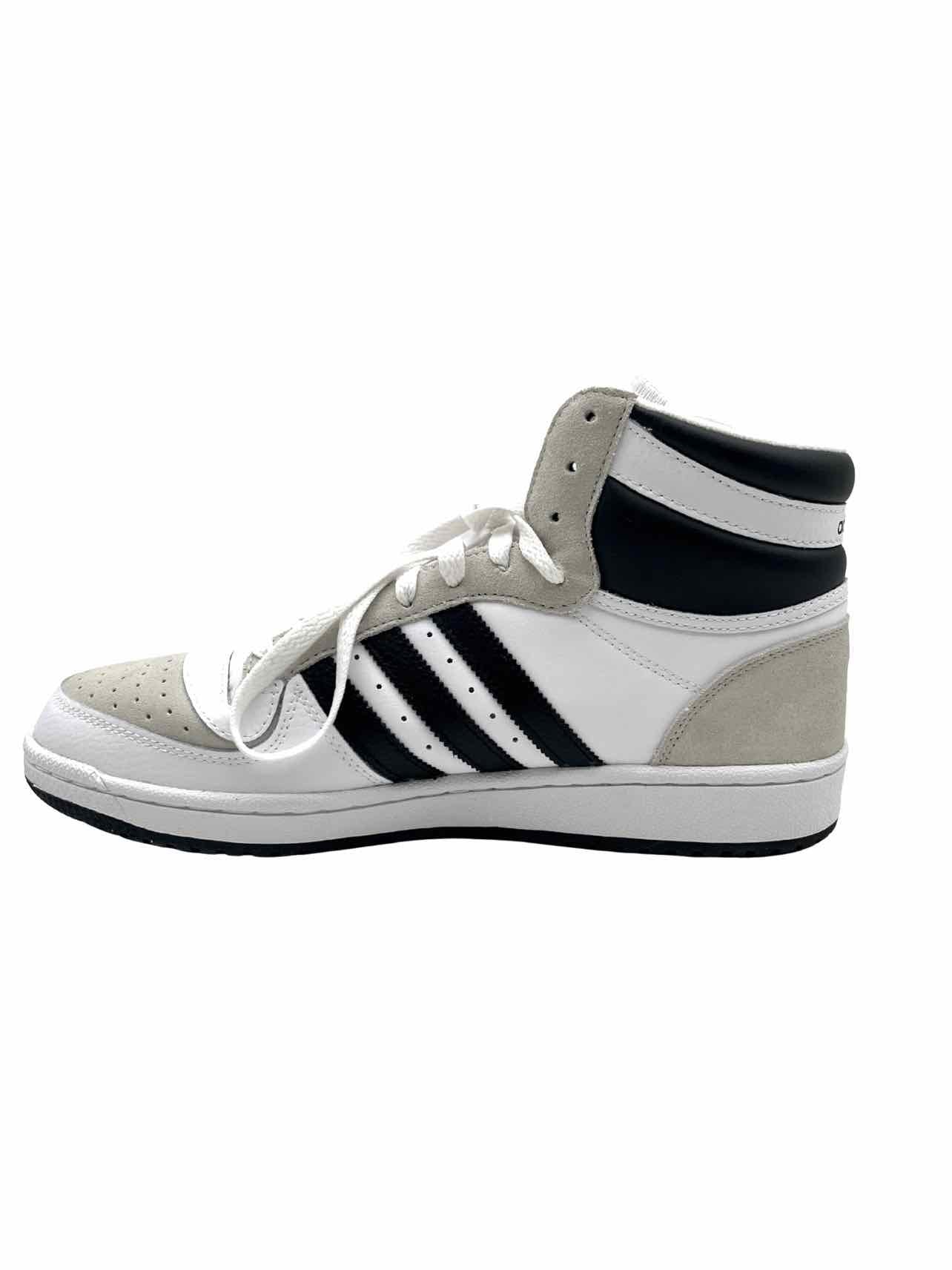 Adidas Size 11 Wh/Gry/Bk Lace-Up Suede NEW W/ BOX!! Men's Shoes Sneakers- Men's - Image 5