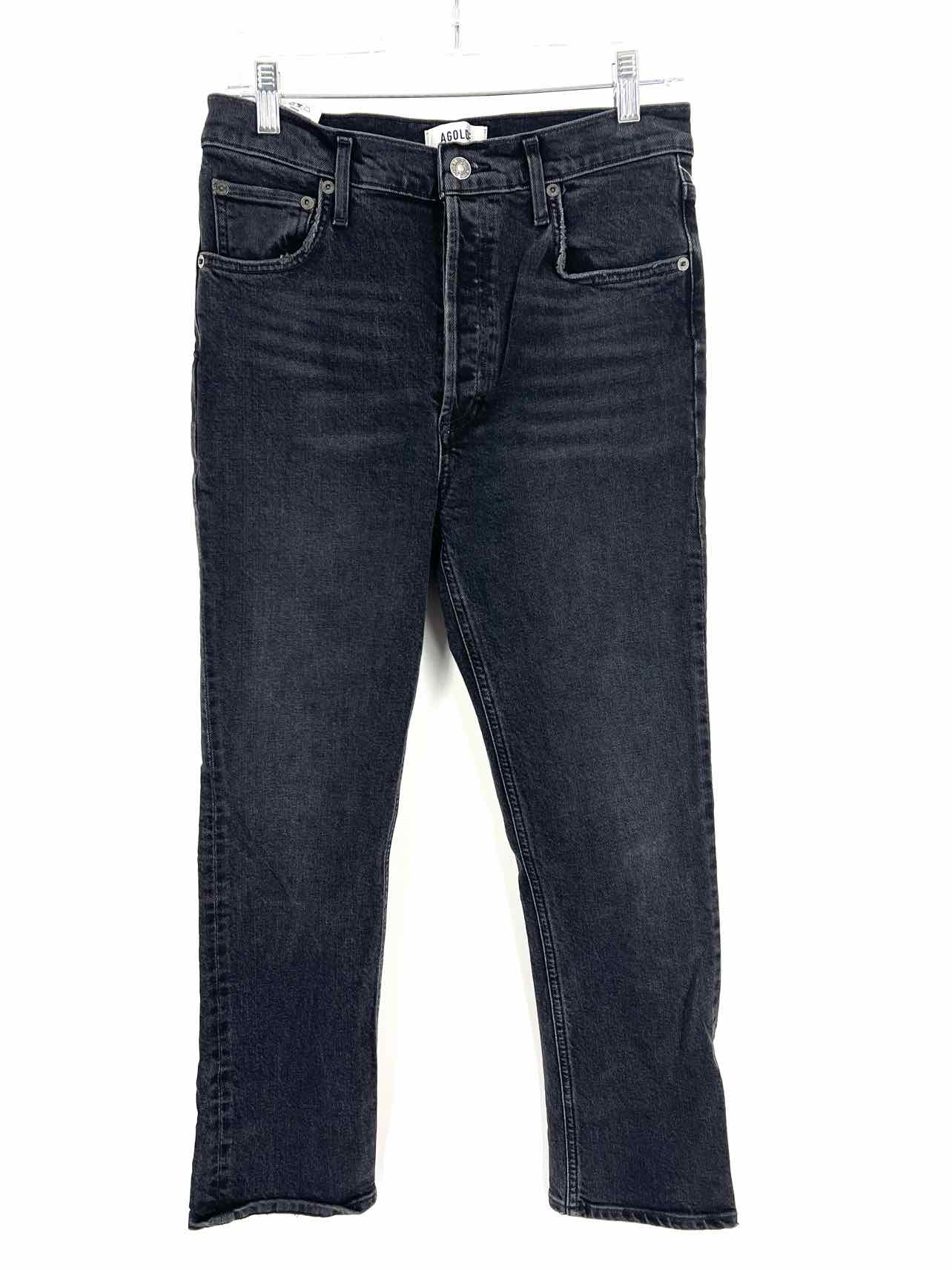 Agolde Size 28=5/6 Black Denim Premium Denim Jeans