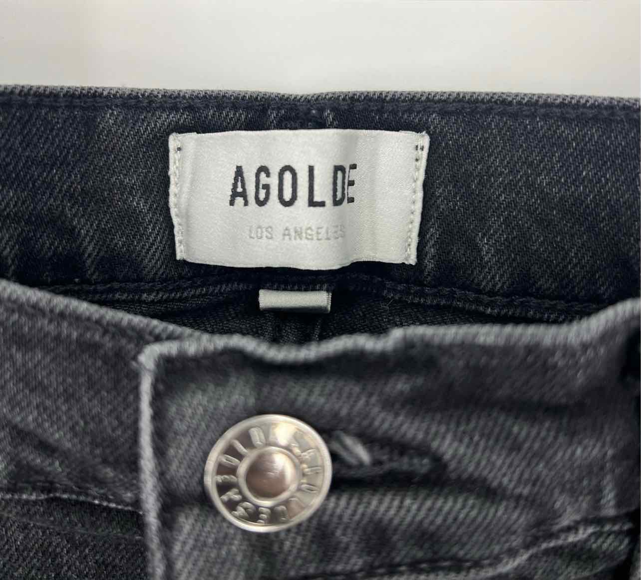 Agolde Size 28=5/6 Black Denim Premium Denim Jeans - Image 3
