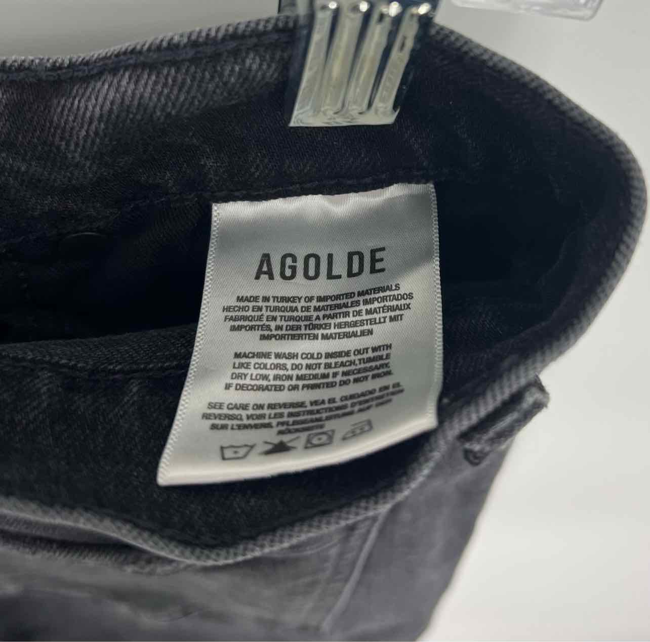 Agolde Size 28=5/6 Black Denim Premium Denim Jeans - Image 4