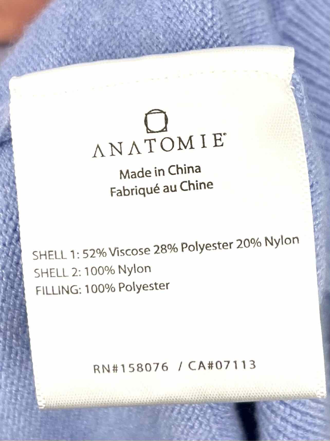 Anatomie Size M Lt Blue Hooded Knit Designer Jacket - Image 4
