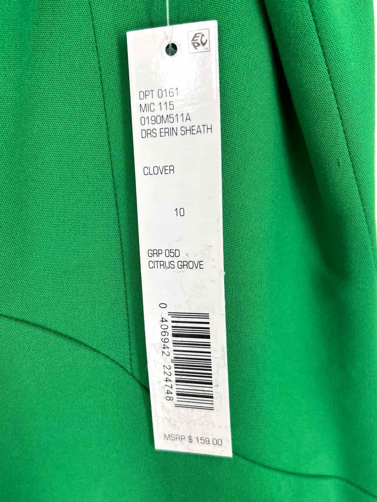 Antonio Melani Size 10 Green Solid Darted NEW Dresses Dress - Image 5