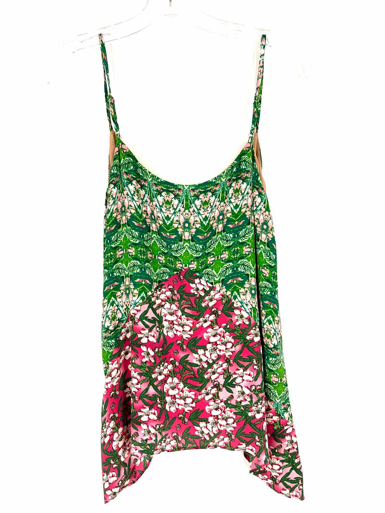 BCBGMaxazria Size XS Gr/Pk/Wh Floral NEW Designer Top-Sleeveless - Image 2