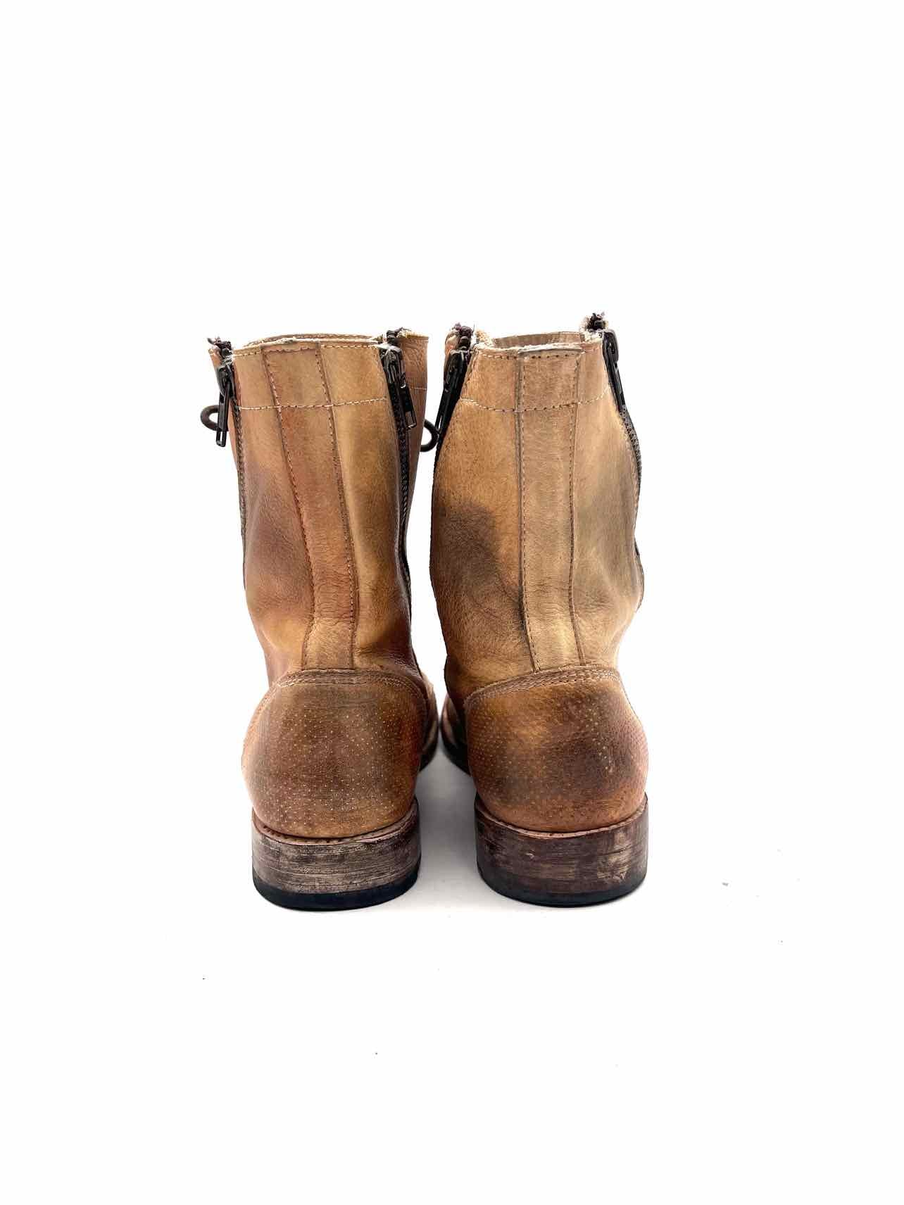 Bed|Stu Size 9 Tan Lace-Up Leather AS IS Designer Boots - Image 6