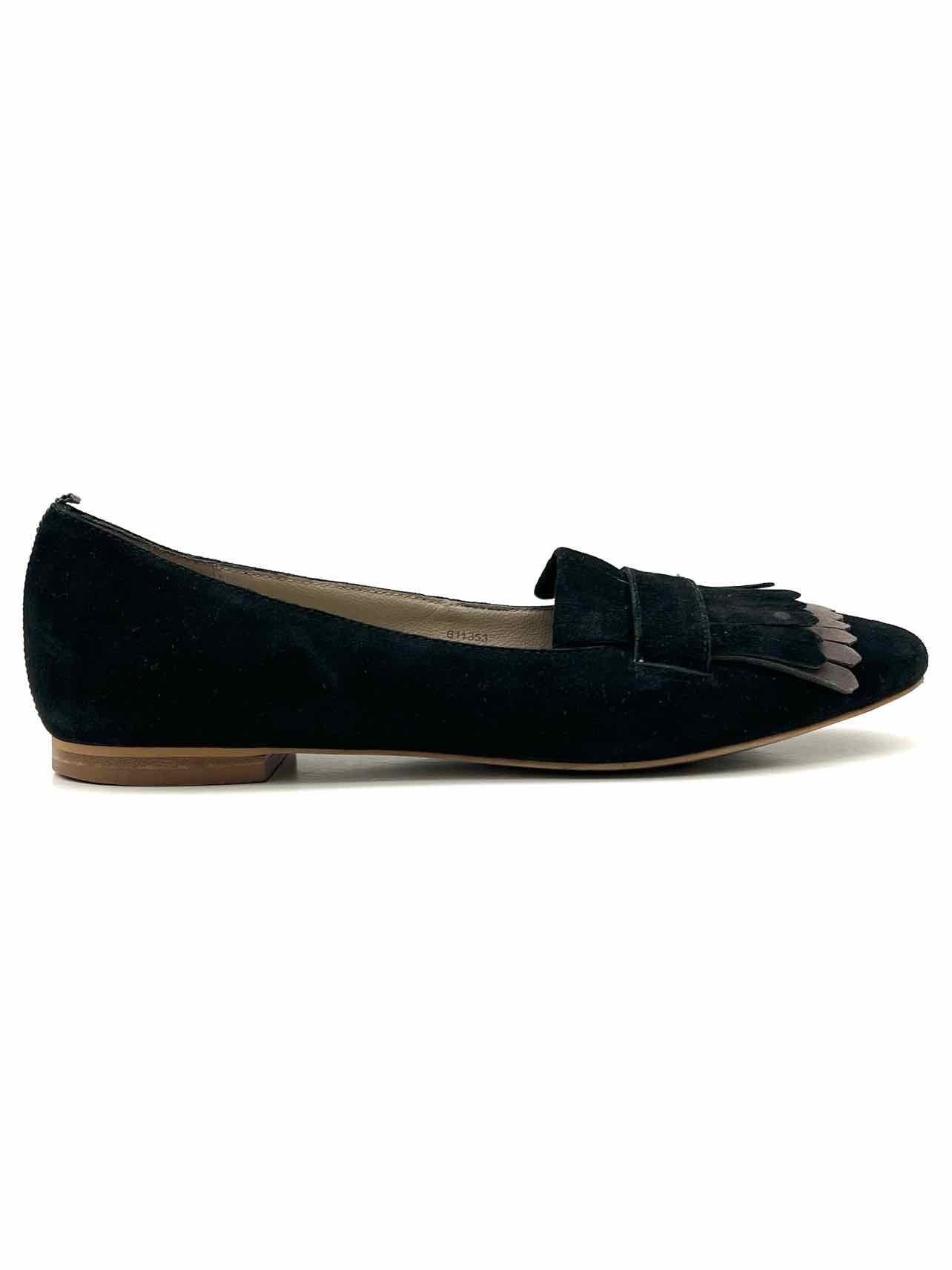 Boden Size 8 Black/Gray Tassels Suede Designer Loafers - Image 5