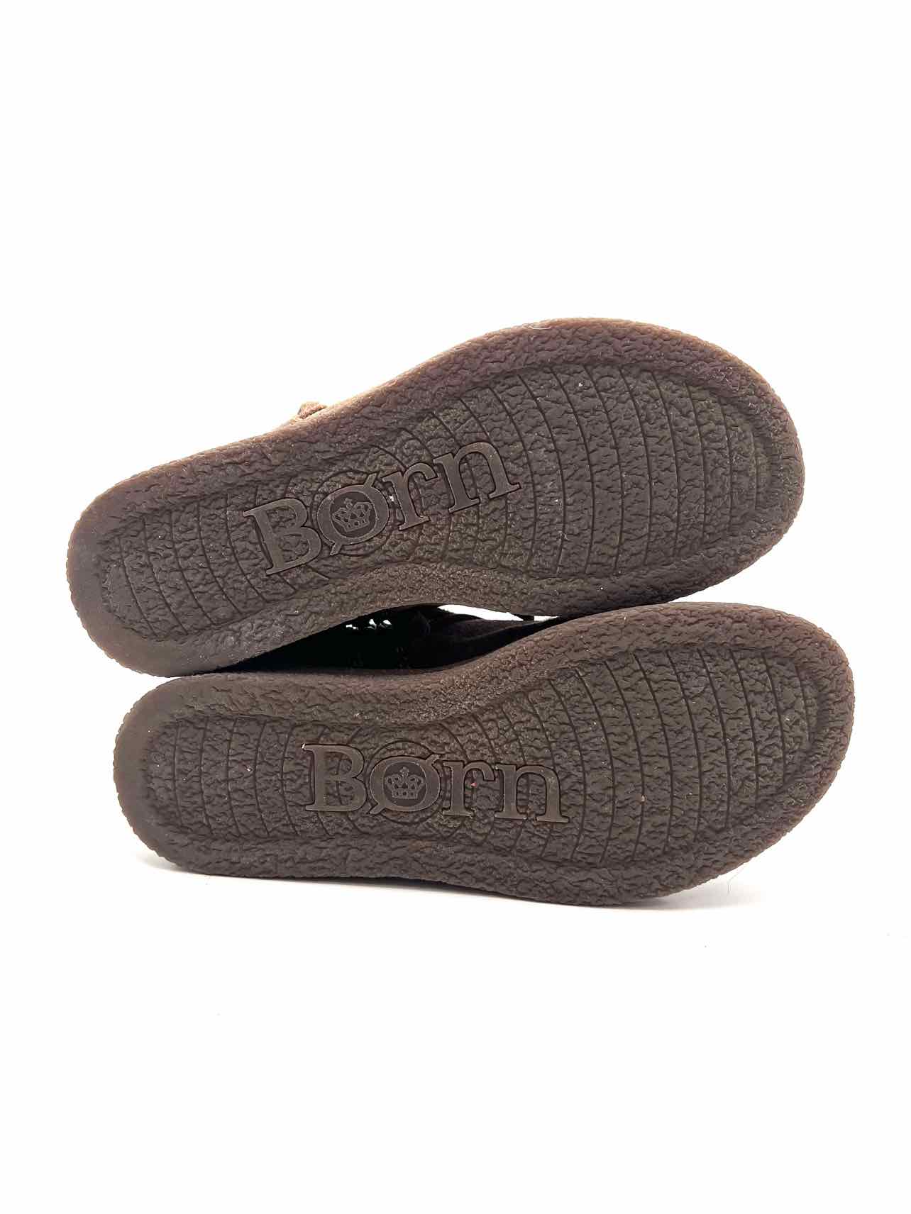Born Size 6 Taupe Lace-Up Suede Shoes Ankle Boots - Image 5