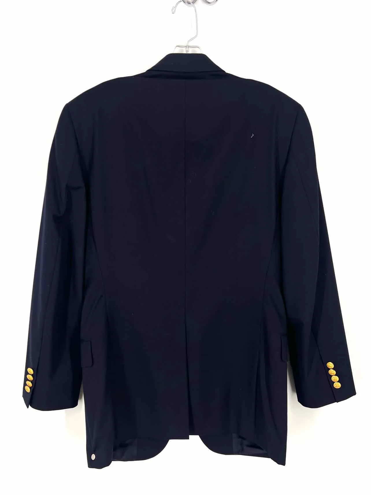 Brooks Brothers Size 40=M Navy/Gold Solid Wool Men's Sports Coat- Men's - Image 3