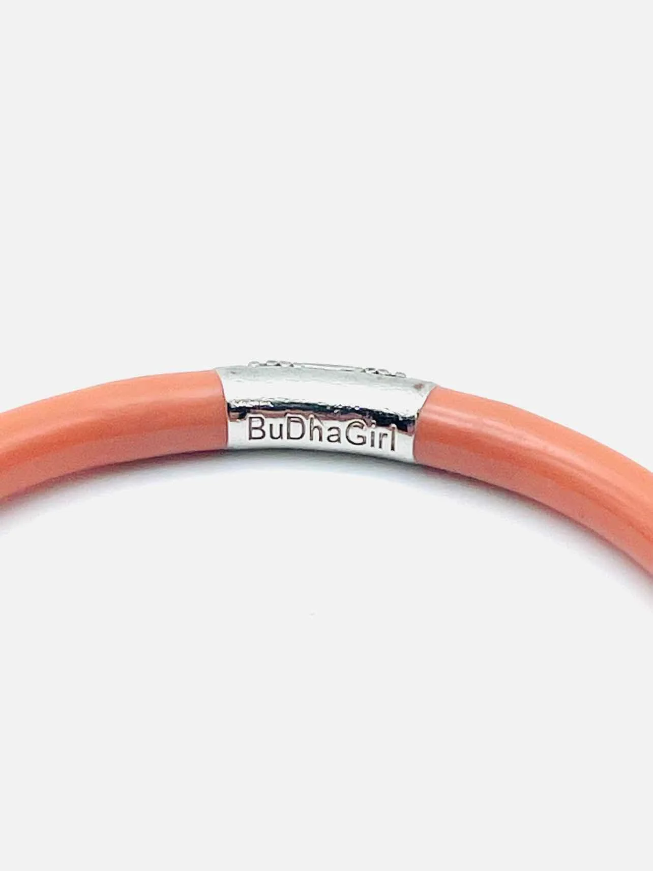 BuDhaGirl Size M Coral Bangle Jelly Tube Jewelry Bracelet - Image 5
