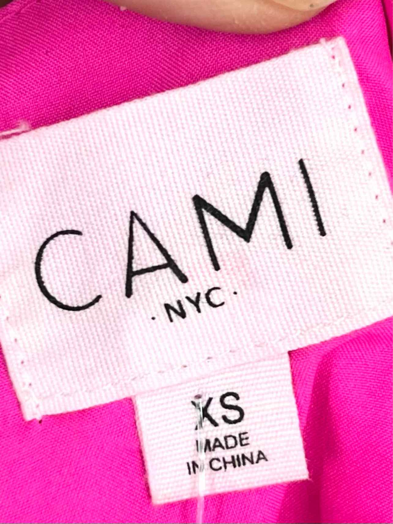 Cami NYC Size XS Neon Pink Lace Silk Blend Designer Bodysuit - Image 3