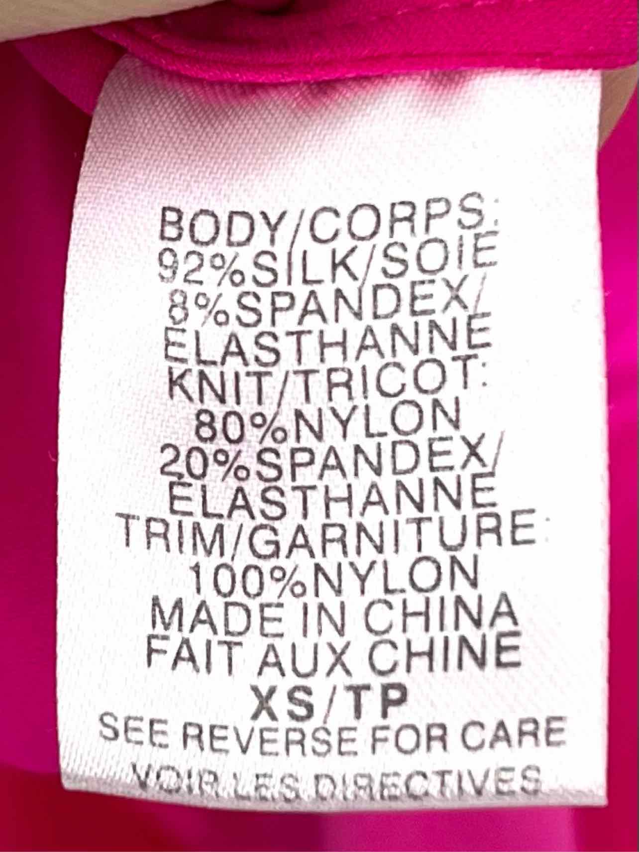 Cami NYC Size XS Neon Pink Lace Silk Blend Designer Bodysuit - Image 4
