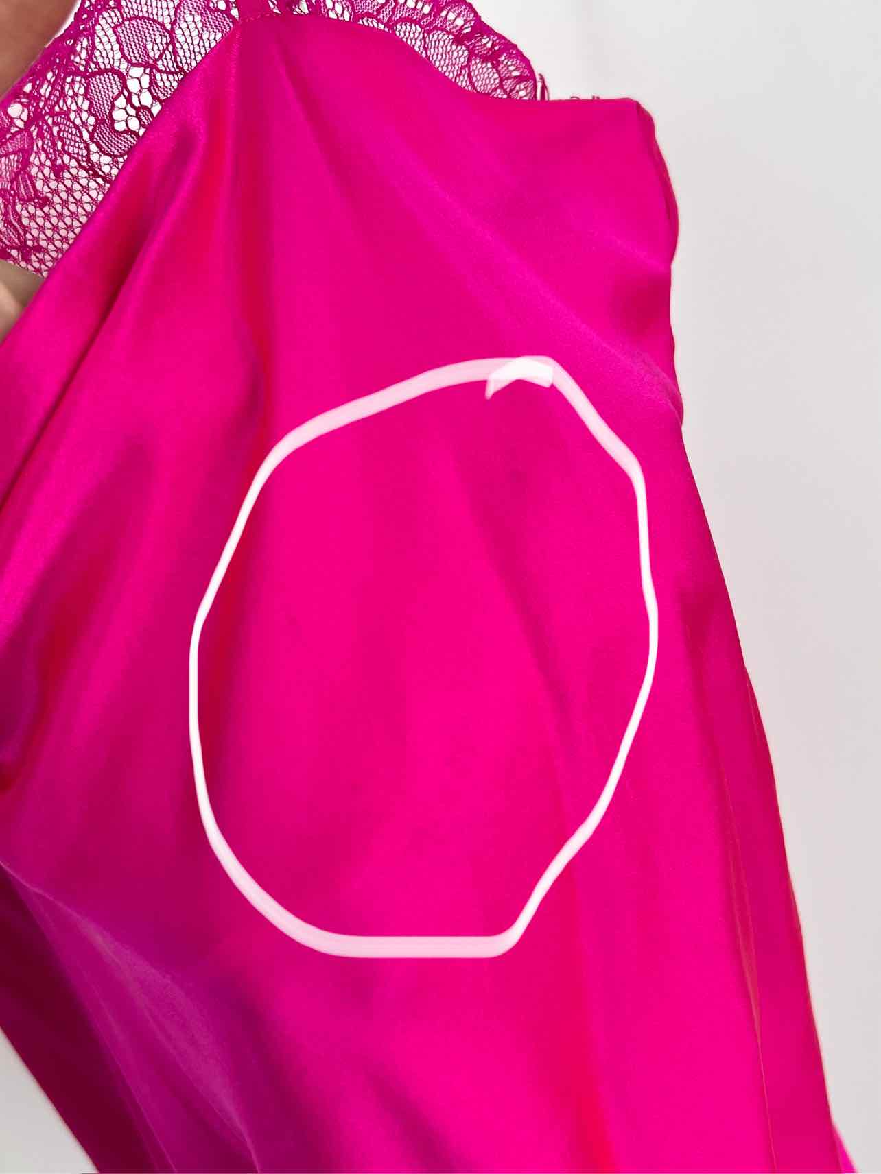 Cami NYC Size XS Neon Pink Lace Silk Blend Designer Bodysuit - Image 5