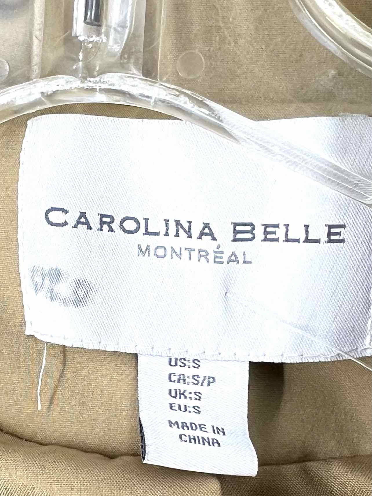 Carolina Belle Size S Lt Brown/Brown Button(s) Belted Coats Trenchcoat - Image 3