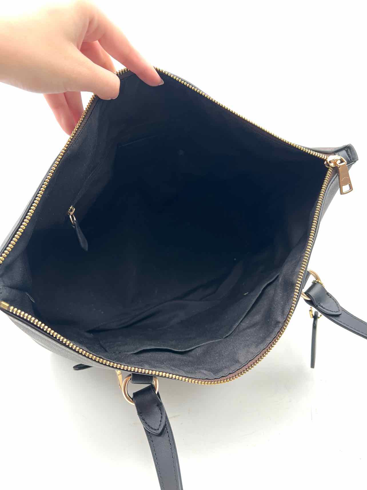 Coach Chocolate/Black Signature Leather Designer Shoulder Bag - Image 4