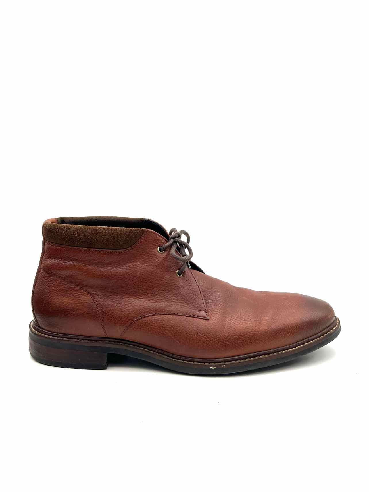 Cole Haan Size 12 Cognac Lace-Up Leather Men's Shoes Shoes- Men's - Image 5