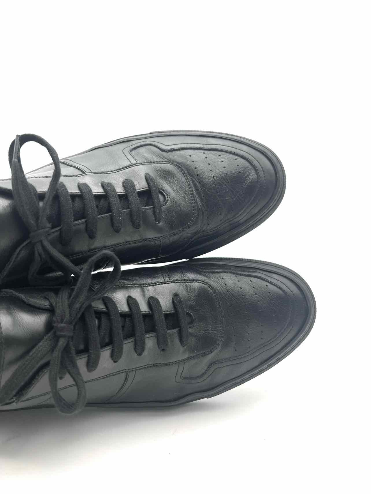 Common Projects Size 13 Black Lace-Up Leather Men's Shoes Sneakers- Men's - Image 5