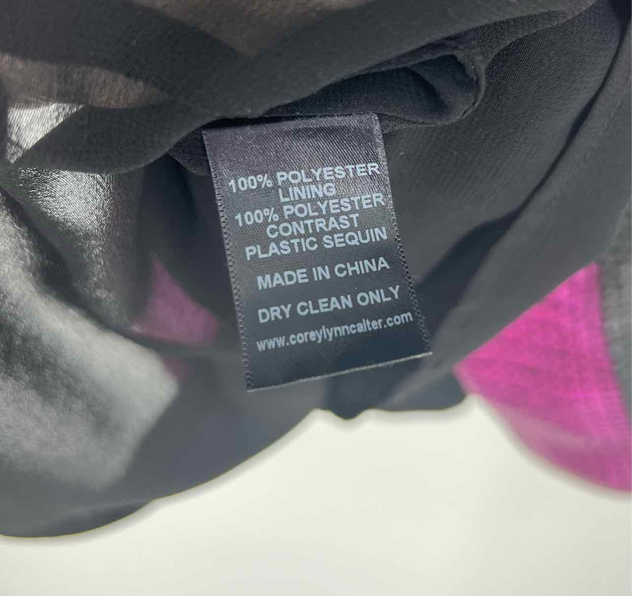 Corey Lynn Calter Size XS Black/Multi Stripe Sequin Designer Dress - Image 4