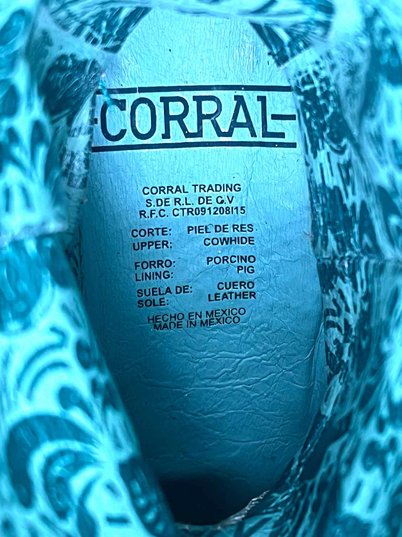Corral Size 6 Ivory Scroll Fringe NEW Designer Cowboy Boots - Image 6