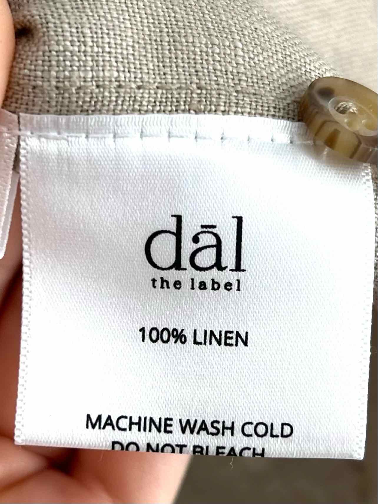 dal Size M Oatmeal Linen NEW Designer Blouse - Image 4