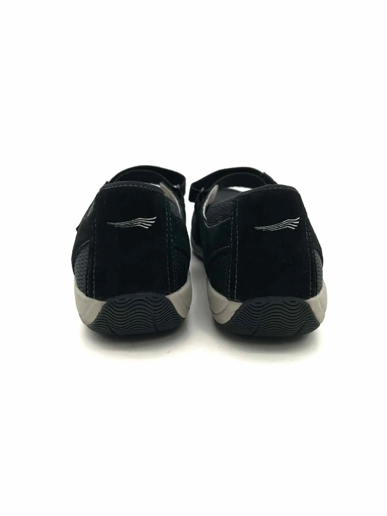 Dansko Size 9 Black/Charcoal Velcro Fabric/Suede Shoes Mary Janes - Image 4