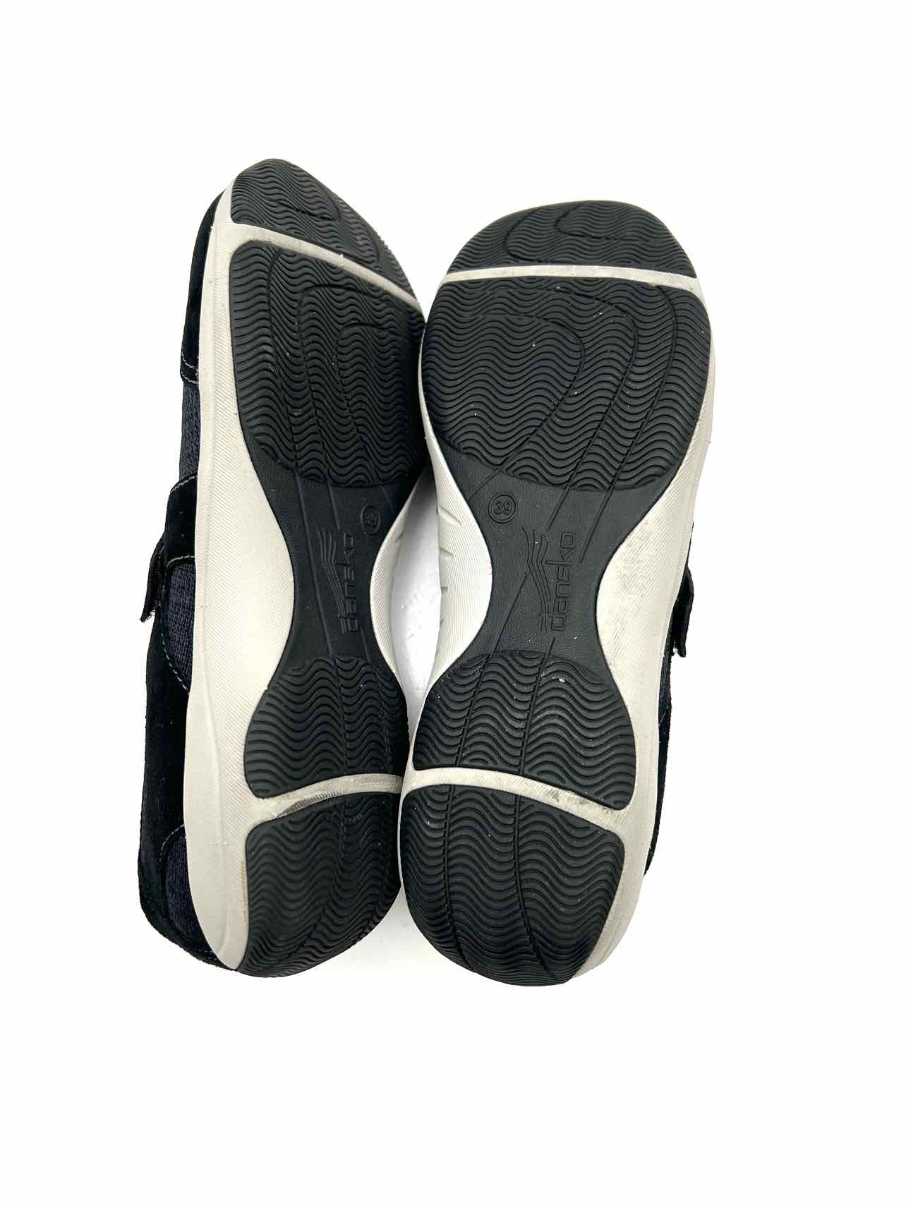 Dansko Size 9 Black/Charcoal Velcro Fabric/Suede Shoes Mary Janes - Image 7