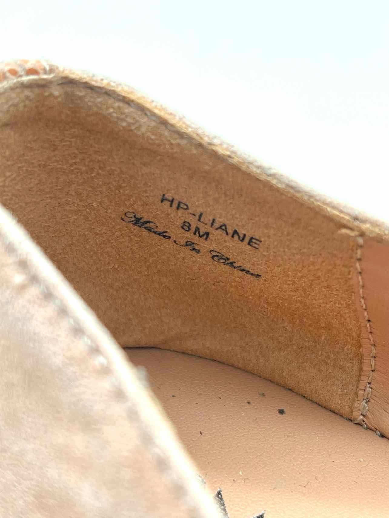 Donald Pliner Size 8 Blush/Silver Mary Jane Suede Designer Flats - Image 8