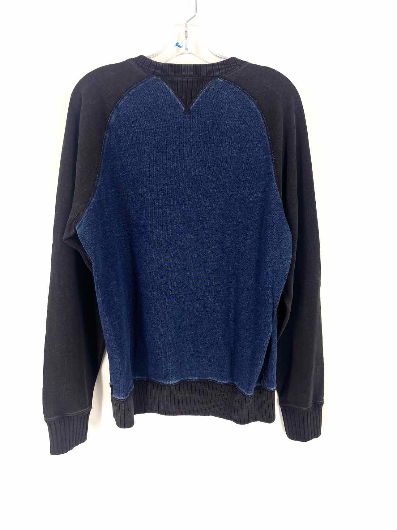 Double RL Size M Black/Navy Colorblock AS IS Men's Pullover- Men's - Image 3