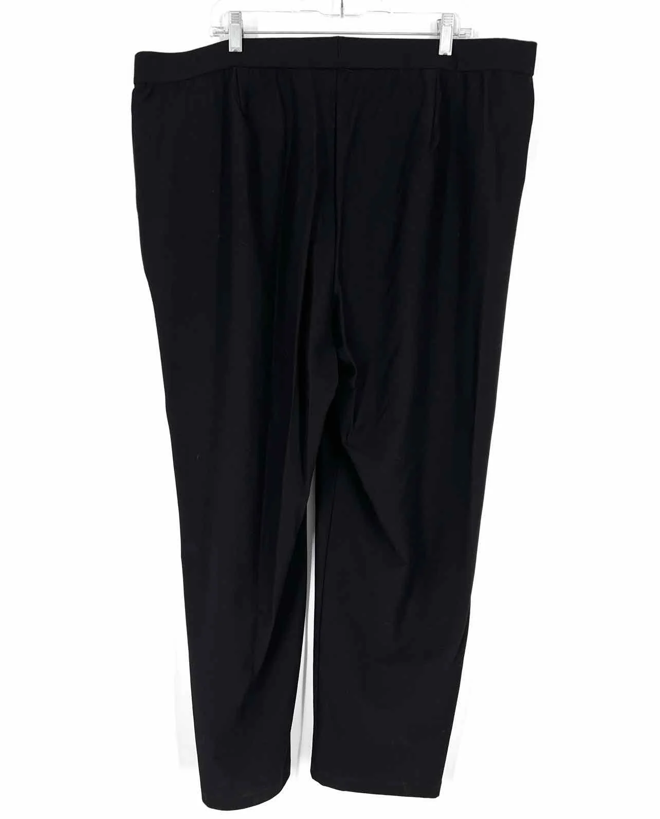 Eileen Fisher Size 2X Black Solid NEW PLUS Pants - Image 2