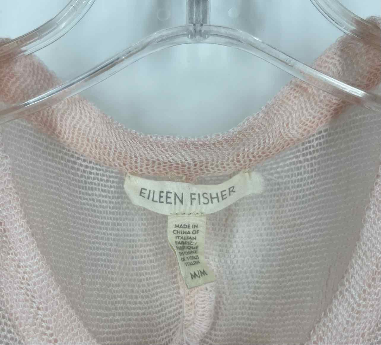 Eileen Fisher Size M Lt Pink Button-down Linen Blend Tops Tunic - Image 3