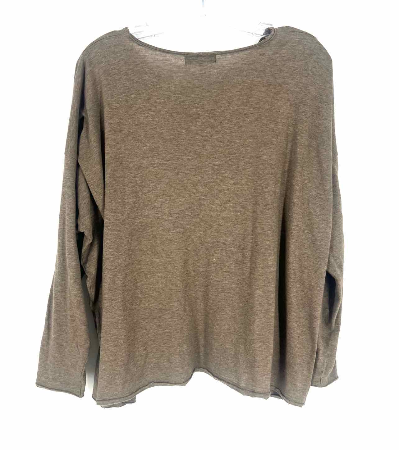 Eskandar Size M ? Brown Variegated Dolman Sleeve AS IS Designer Top-Long Sleeve - Image 2