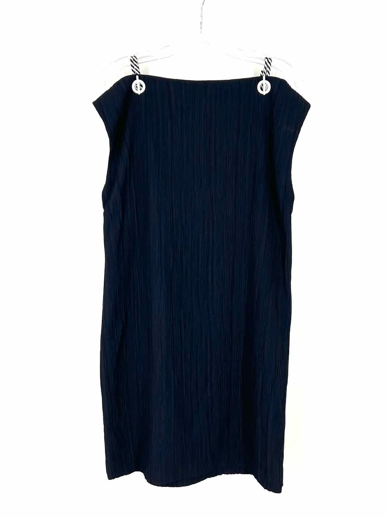 Etcetera Size 2 Navy/White Cold Shoulder Plisse NEW Designer Dress - Image 2