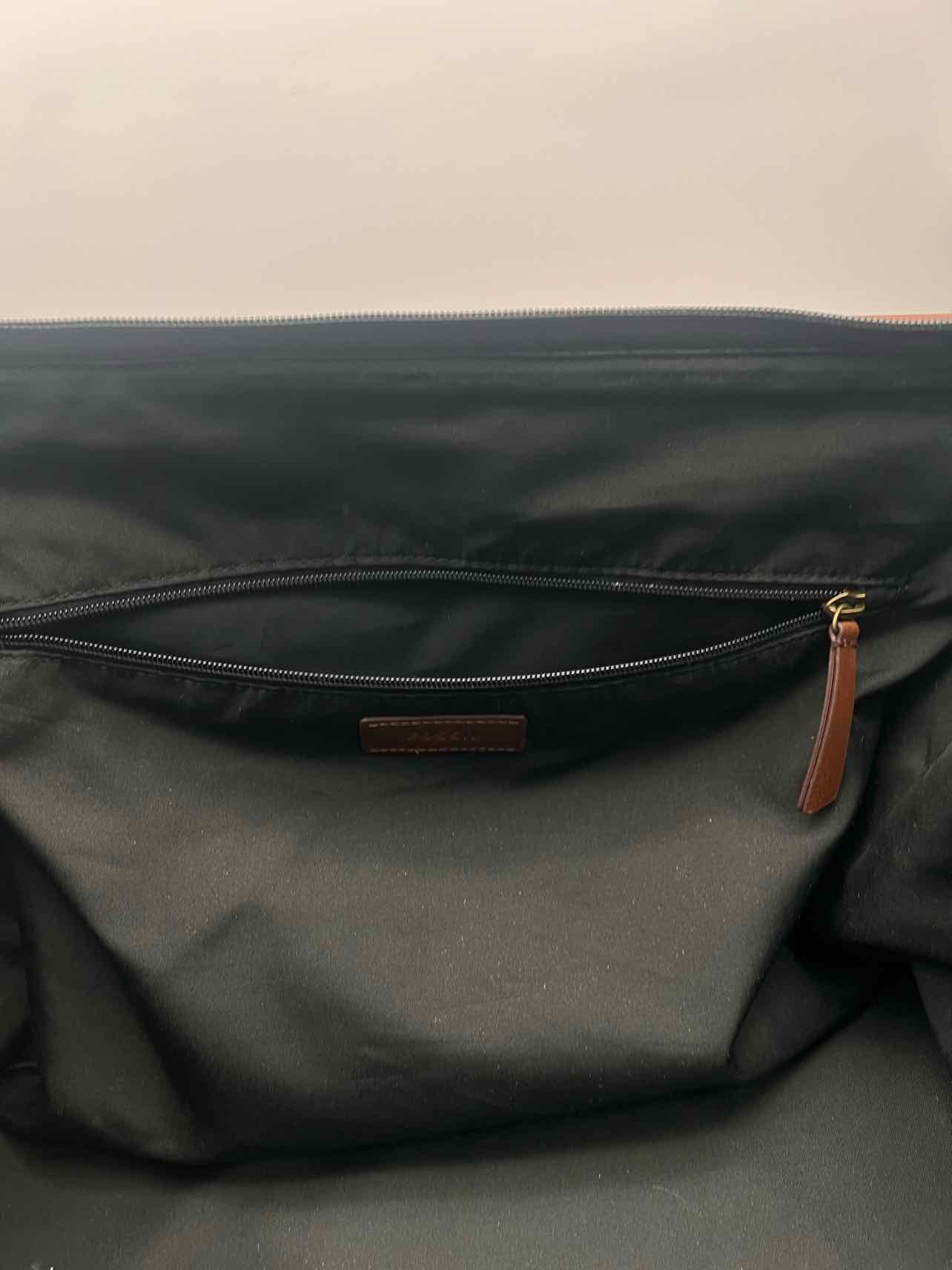 Fossil Black/Brown Leather NEW Luggage Duffle Bag - Image 8
