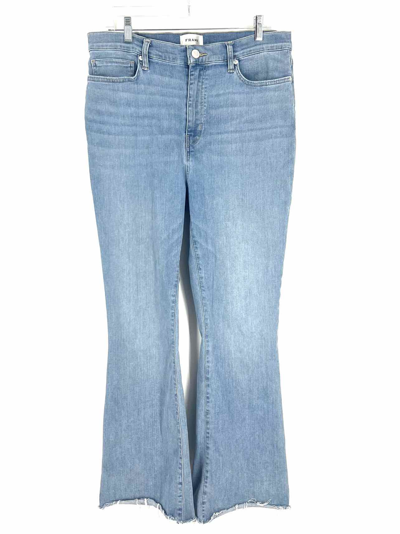 Frame Size 32=12 Lt Denim Flare Premium Denim Jeans