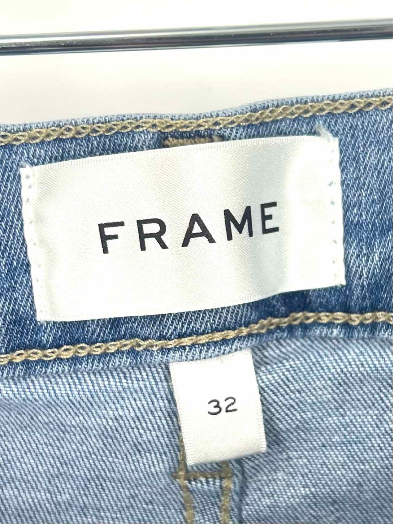Frame Size 32=12 Lt Denim Flare Premium Denim Jeans - Image 3