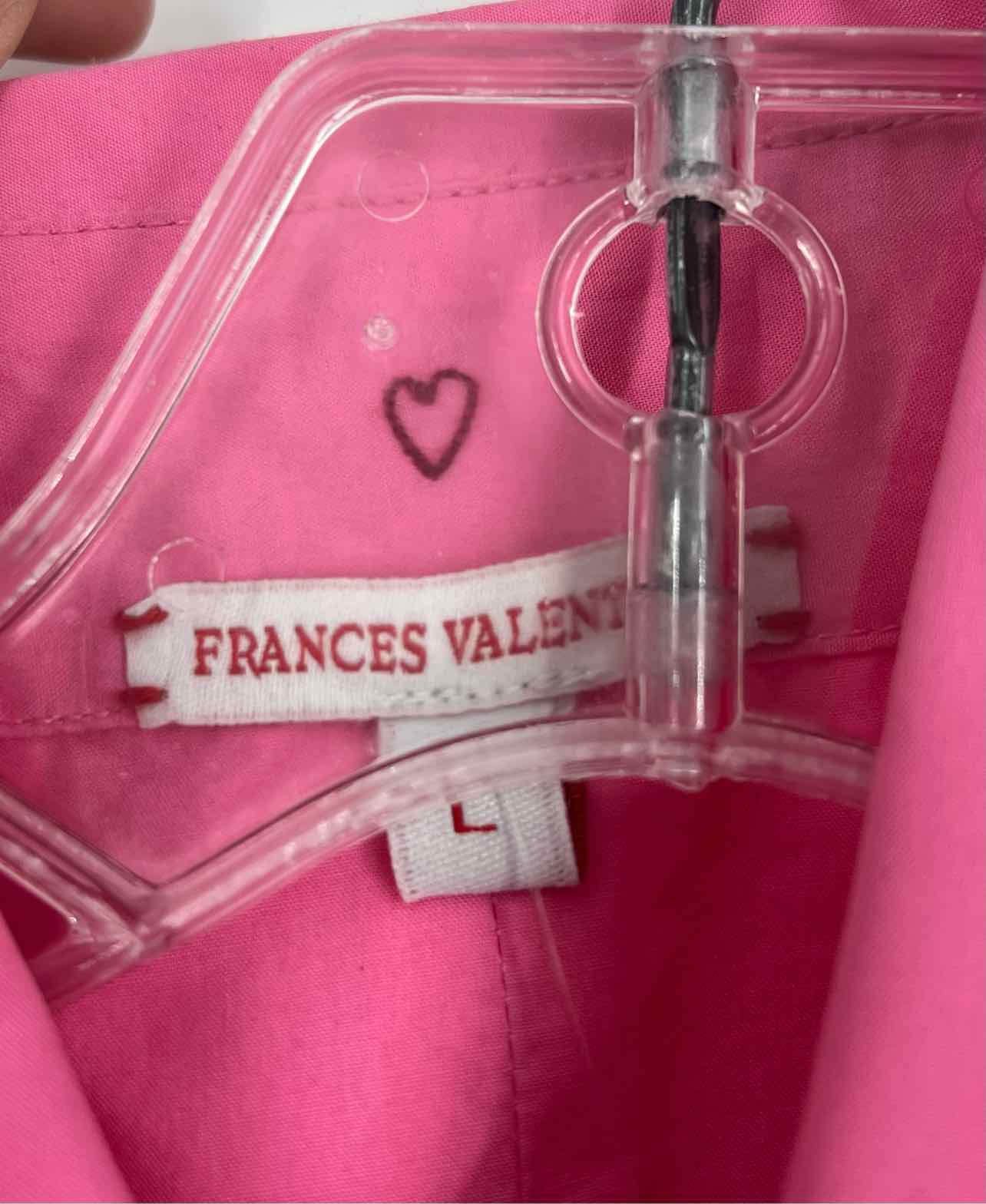 Frances Valentine Size L Pink Solid AS IS Designer Blouse - Image 4