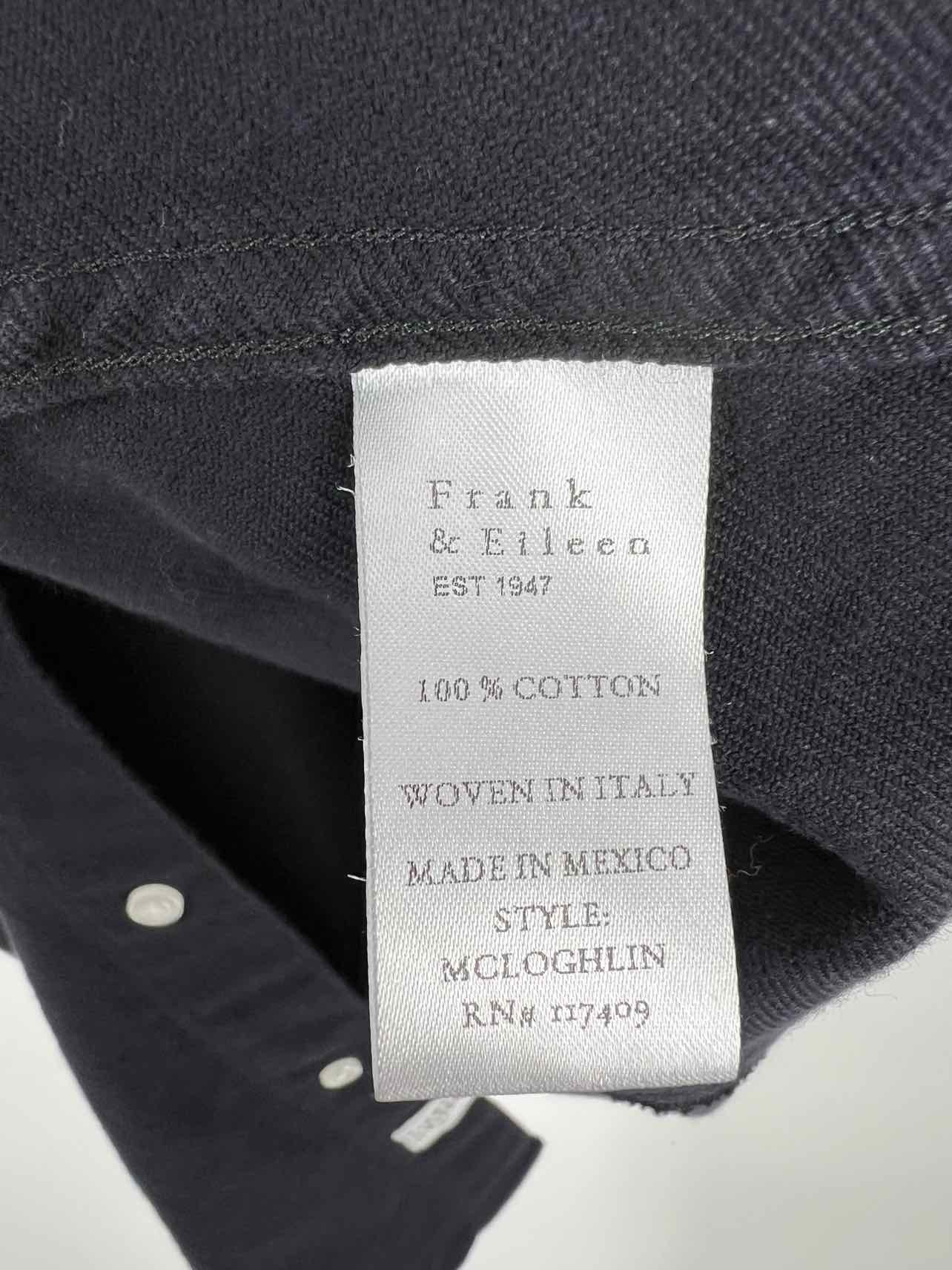 Frank & Eileen Size XS/S Navy Pocket Flannel Designer Blouse - Image 3