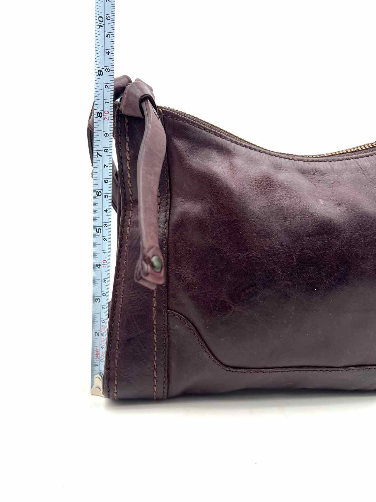 Frye Eggplant Leather Designer Crossbody - Image 8