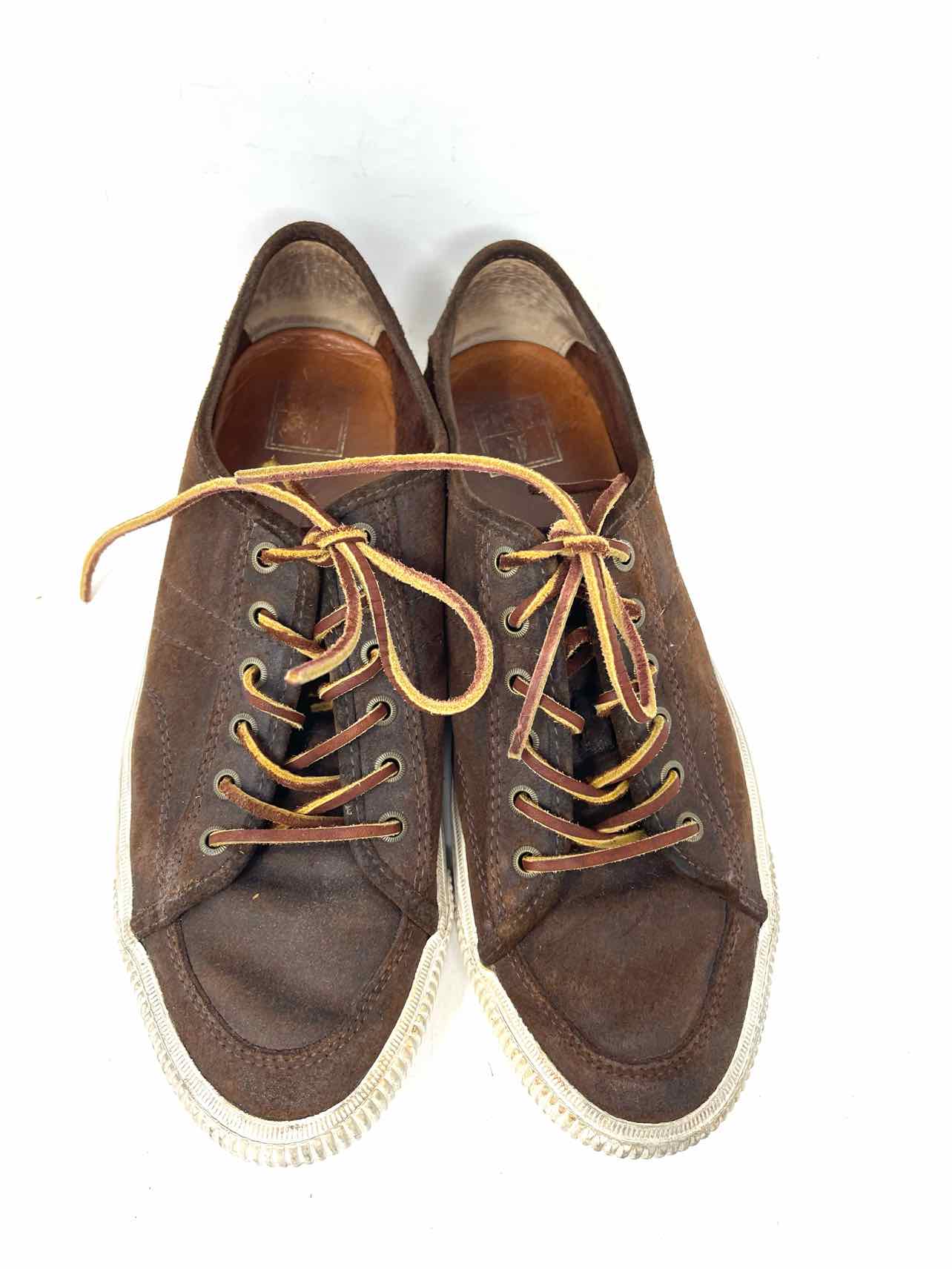Frye Size 10.5 Brown Leather Men's Shoes Sneakers- Men's - Image 3