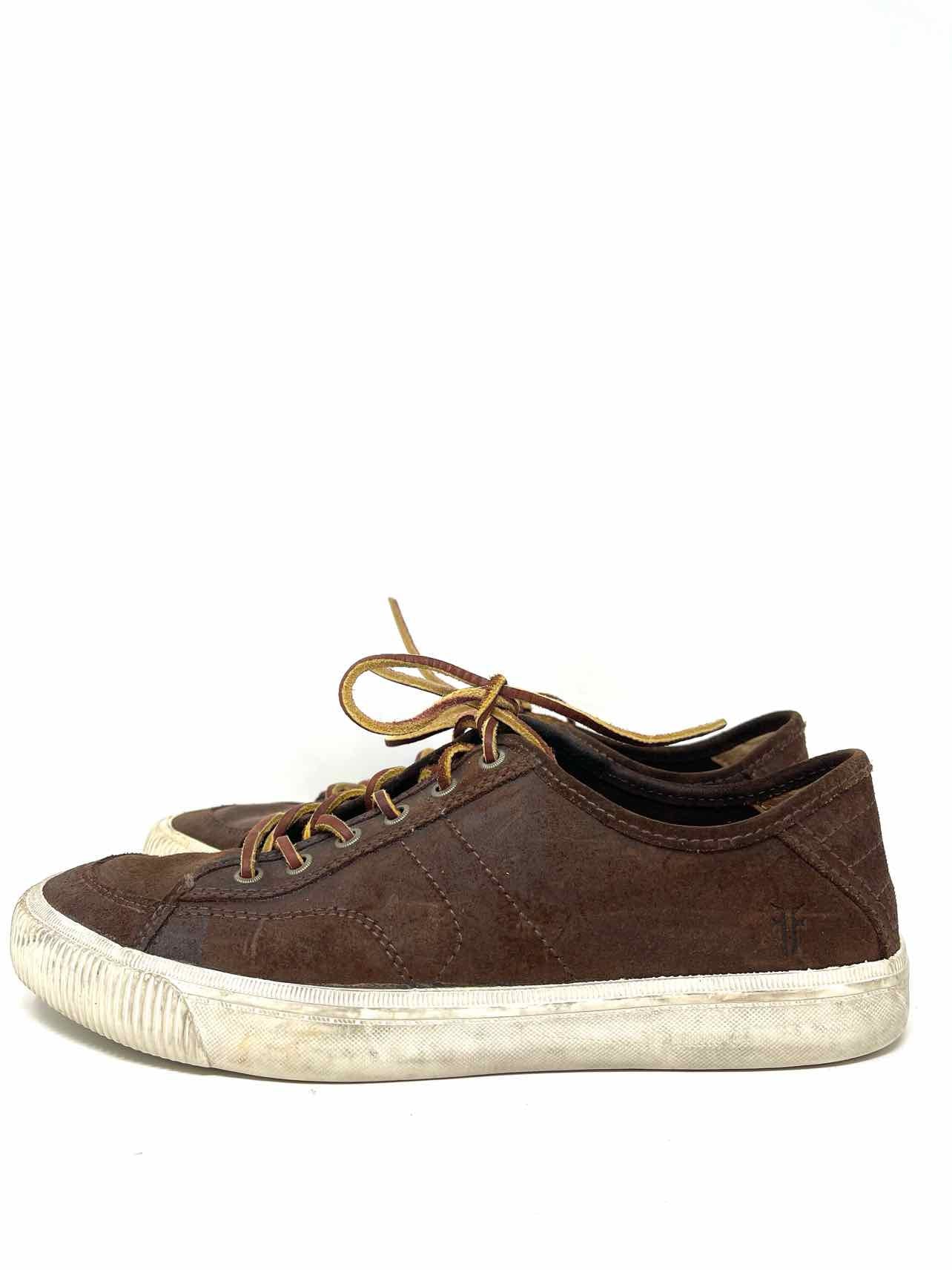 Frye Size 10.5 Brown Leather Men's Shoes Sneakers- Men's - Image 4