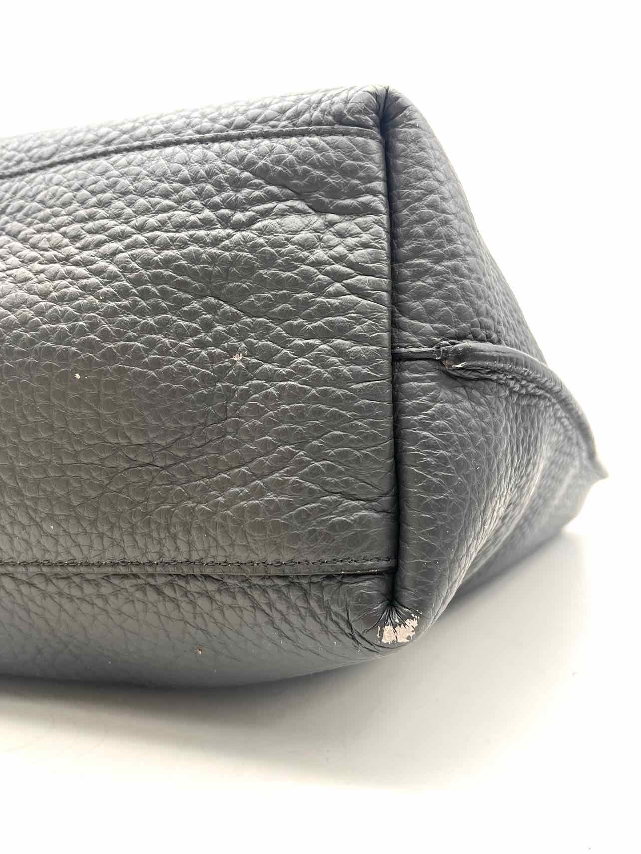 Furla Dark Gray Pebbled Leather Designer Tote - Image 10