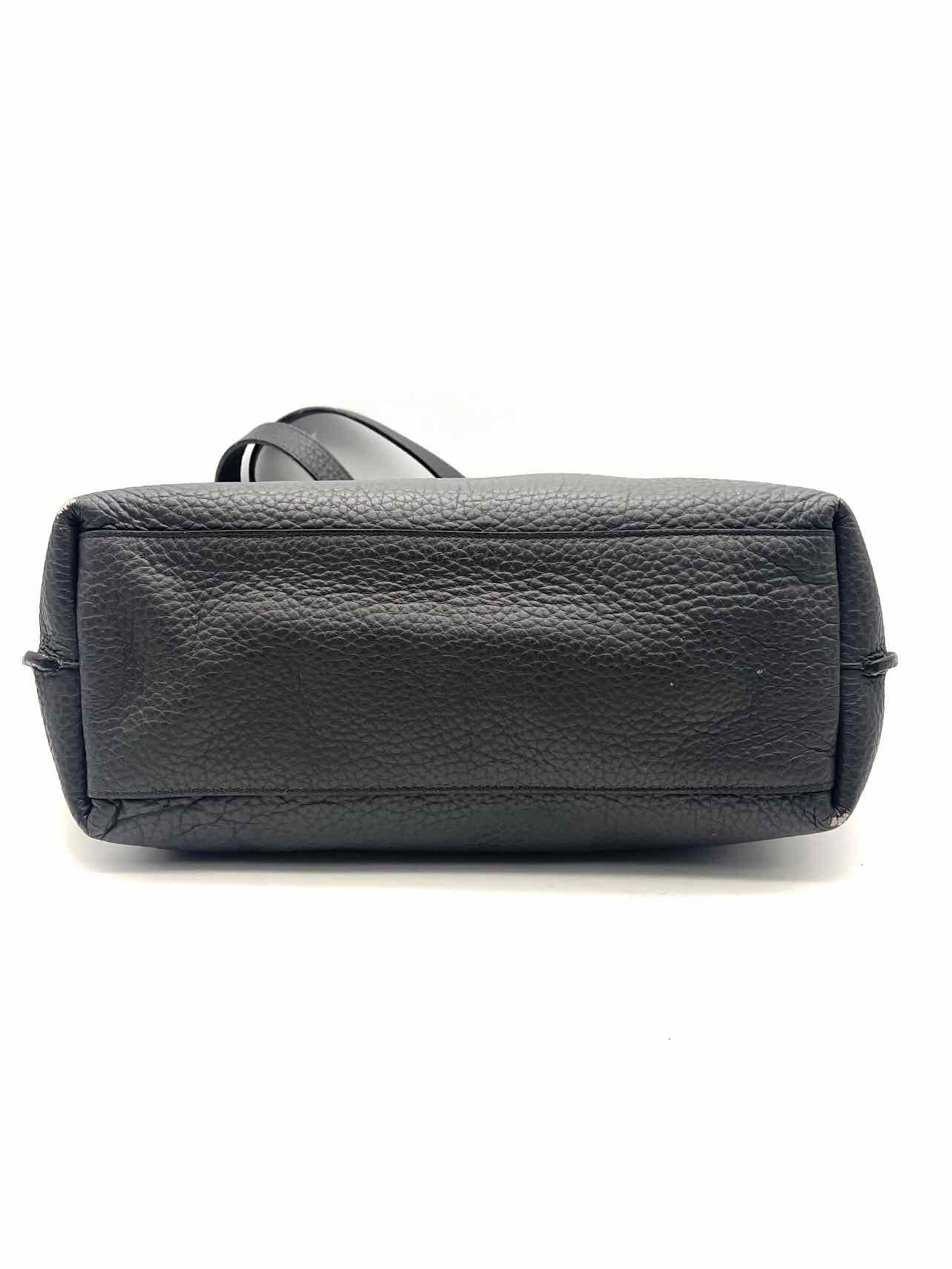 Furla Dark Gray Pebbled Leather Designer Tote - Image 9