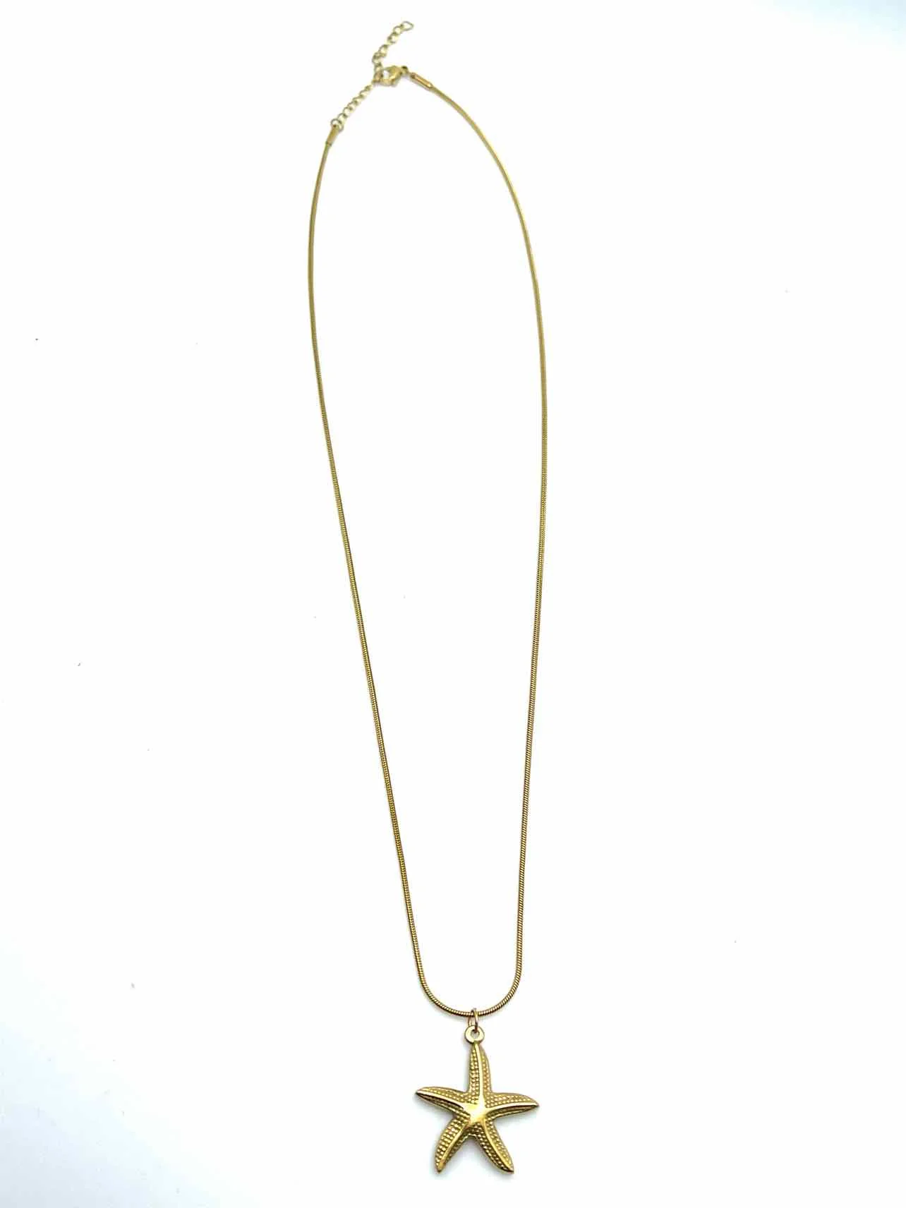 Gold Pendant Starfish Jewelry Necklace