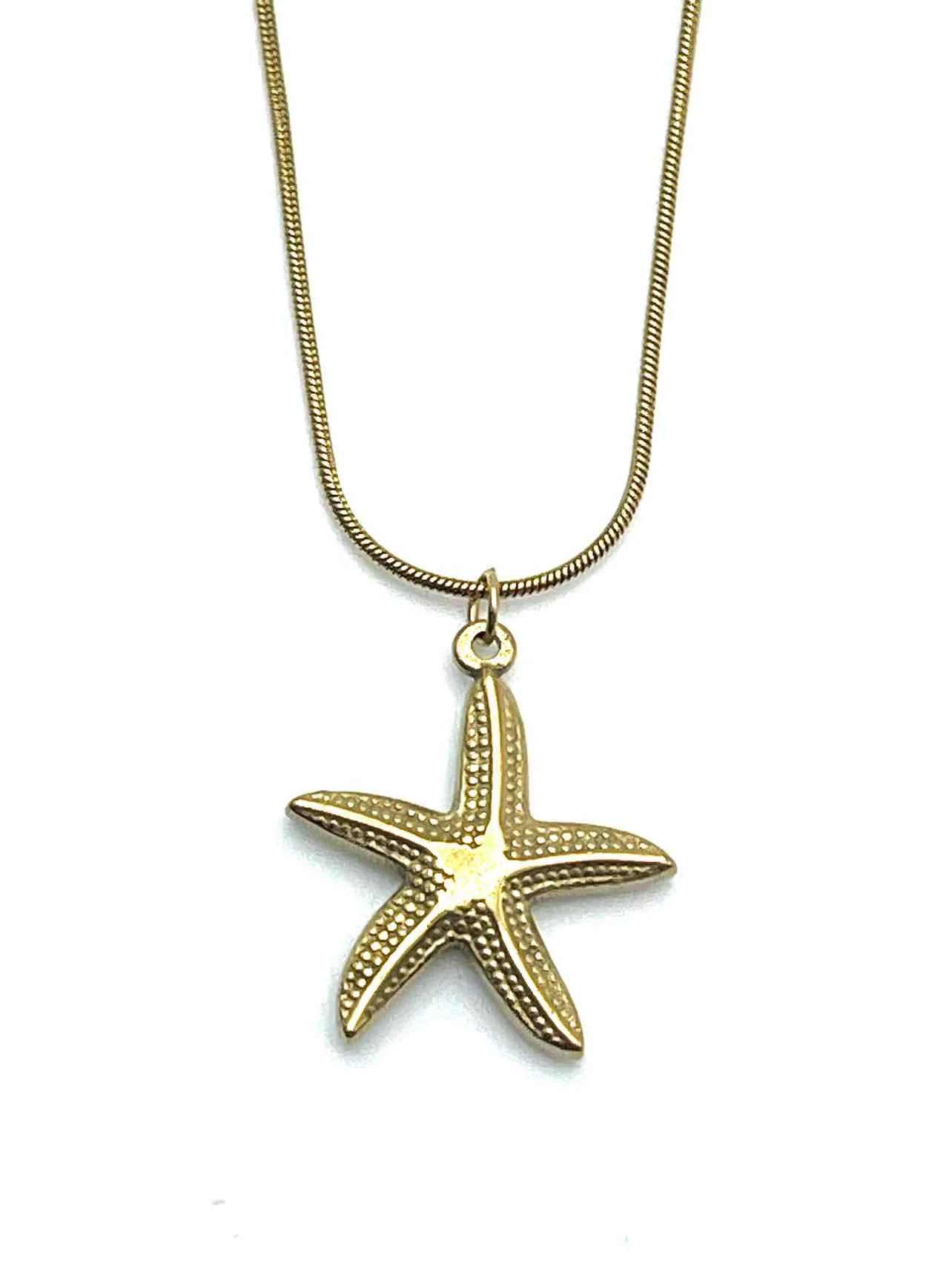 Gold Pendant Starfish Jewelry Necklace - Image 2