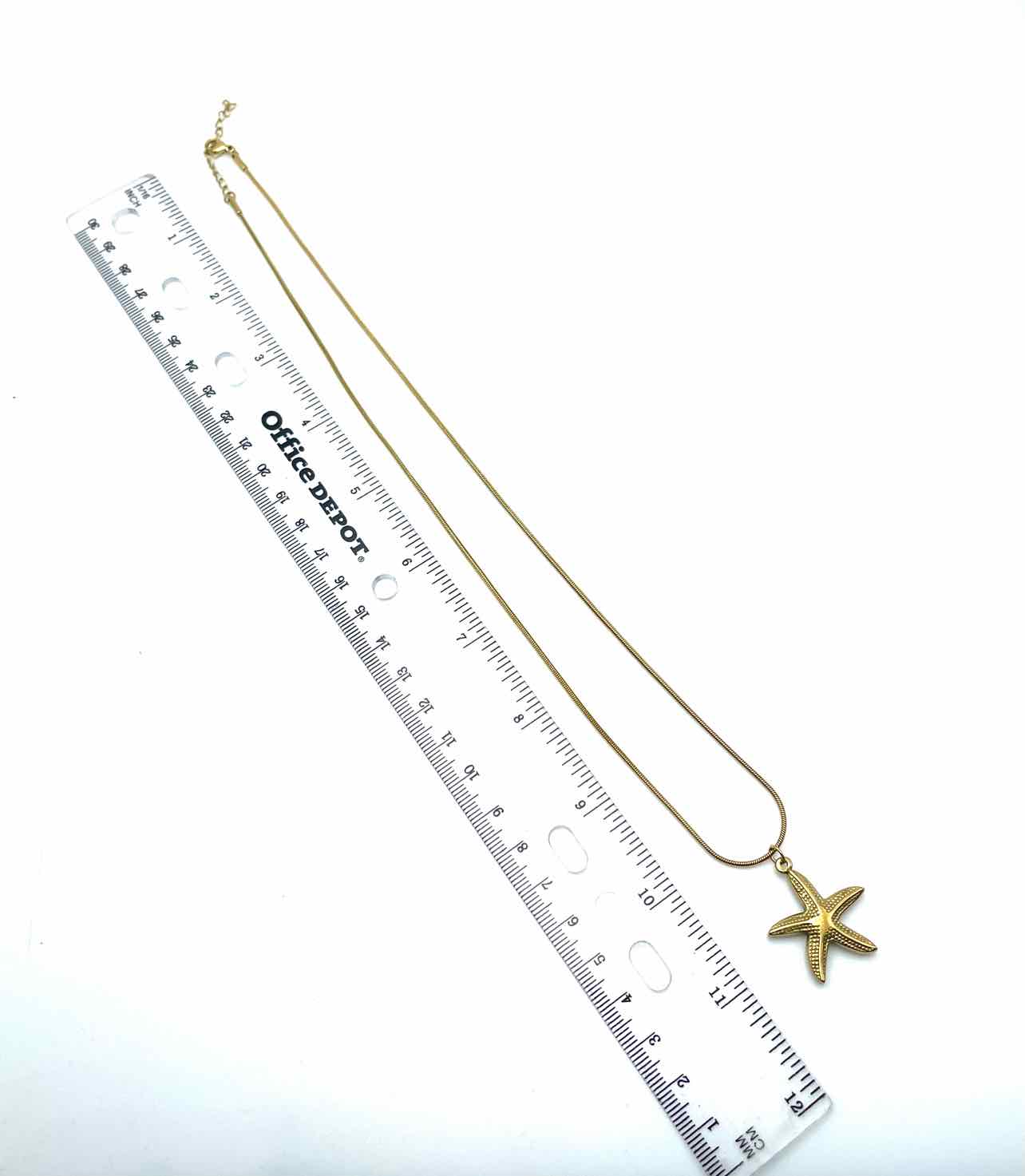 Gold Pendant Starfish Jewelry Necklace - Image 3