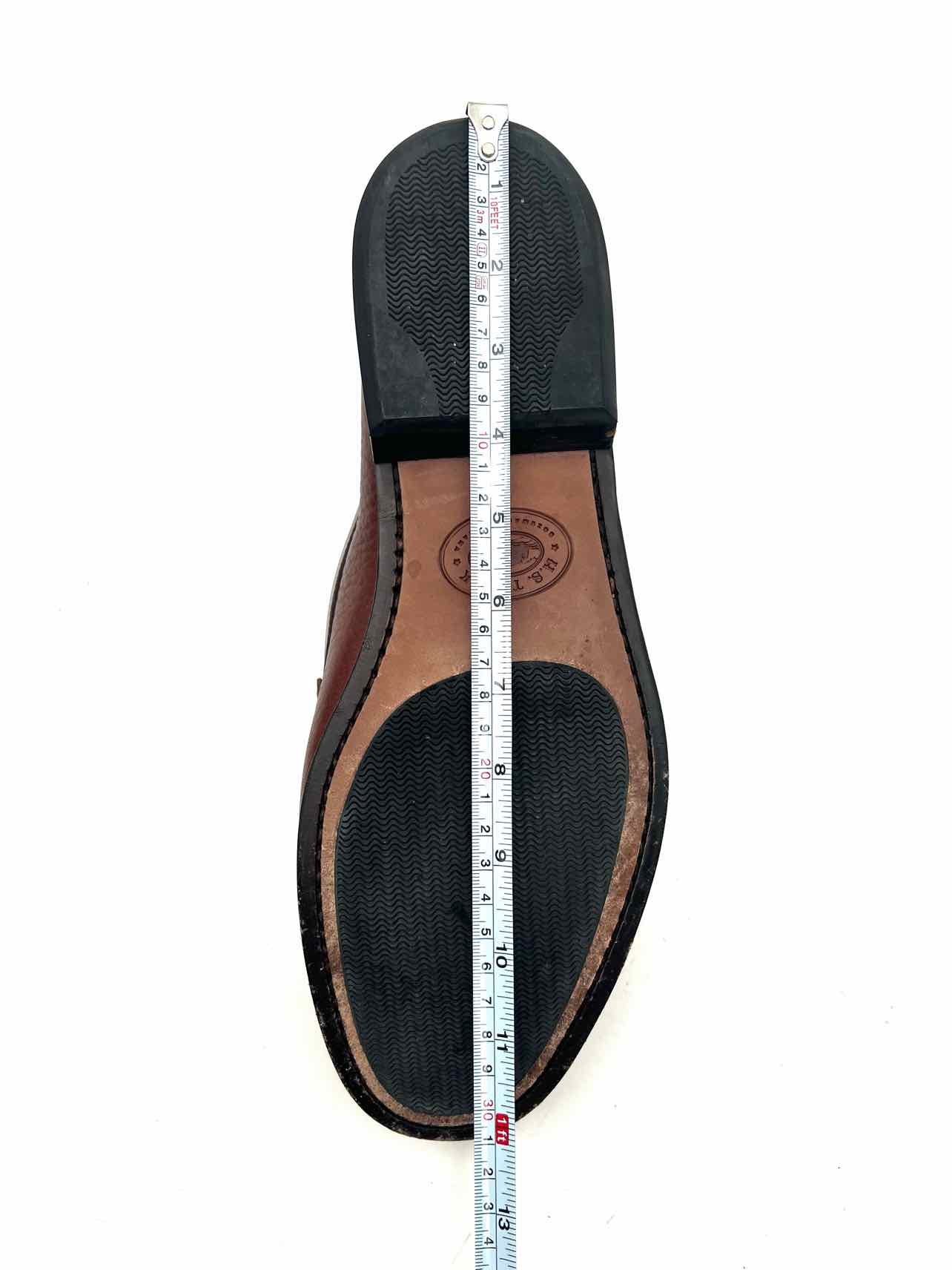 H.S. Trask Size 14 Brown Leather AS IS Men's Loafers- Men's - Image 8