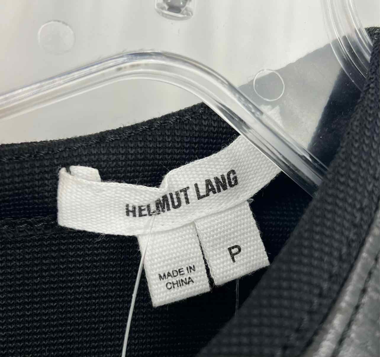 Helmut Lang Size S Pet Black Snake Skin Faux Leather Designer Top-Sleeveless - Image 3