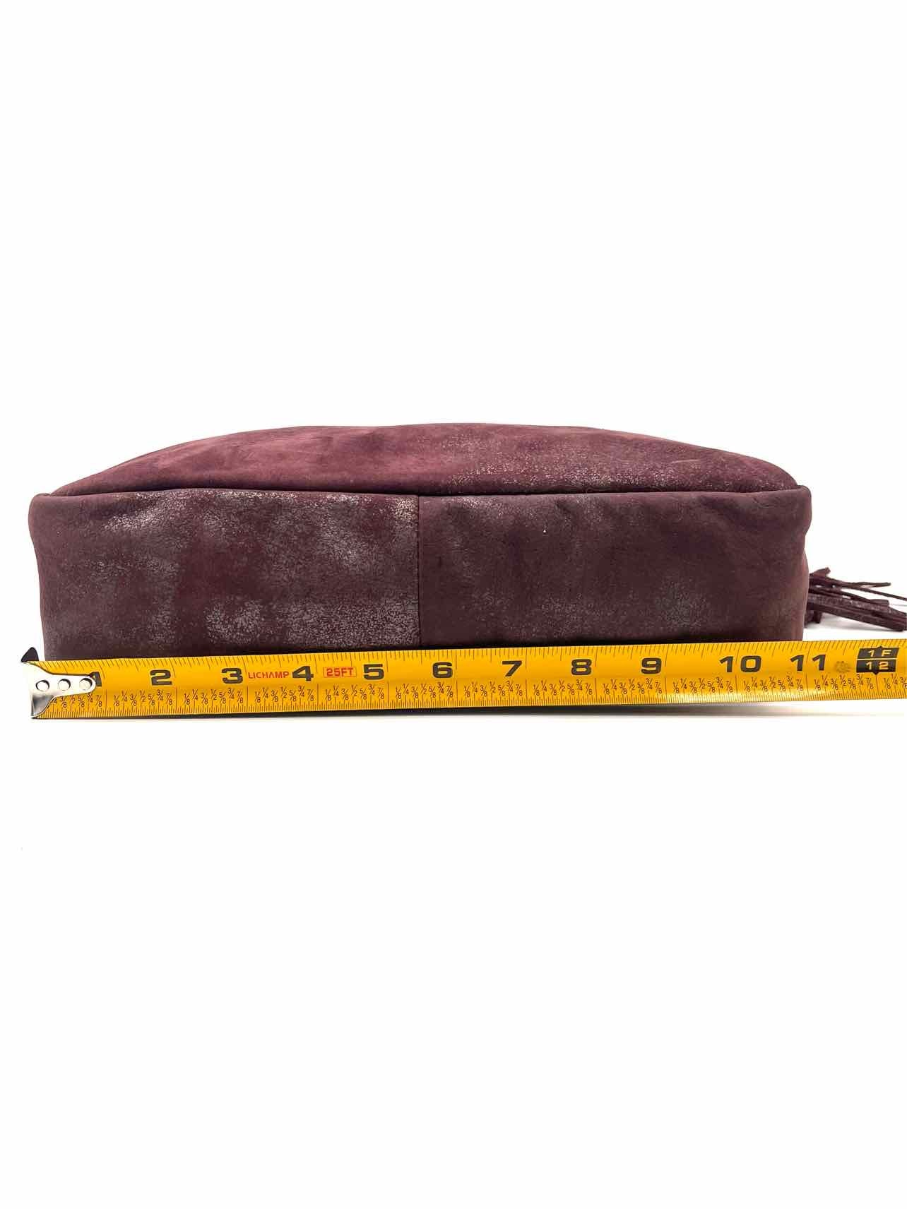 Hobo International Plum/Silver Metallic Leather Purses Purse - Image 10