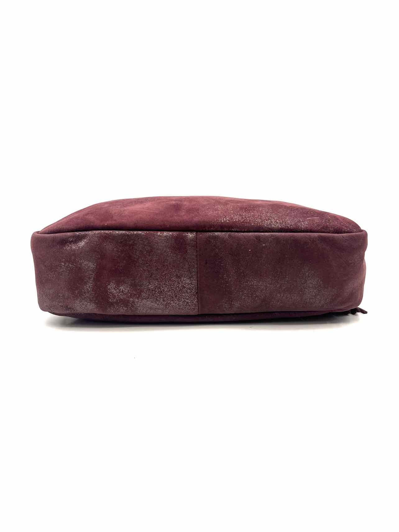 Hobo International Plum/Silver Metallic Leather Purses Purse - Image 4