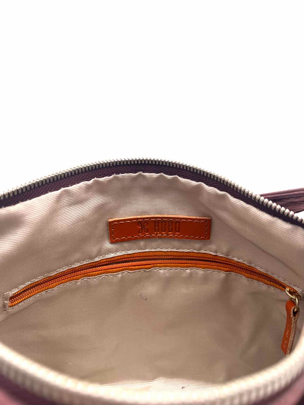 Hobo International Plum/Silver Metallic Leather Purses Purse - Image 6