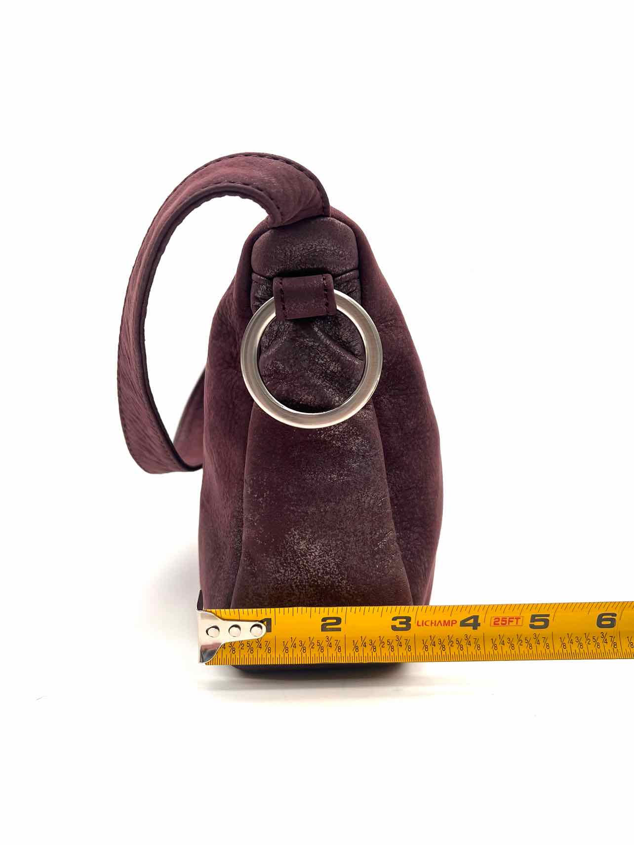 Hobo International Plum/Silver Metallic Leather Purses Purse - Image 8