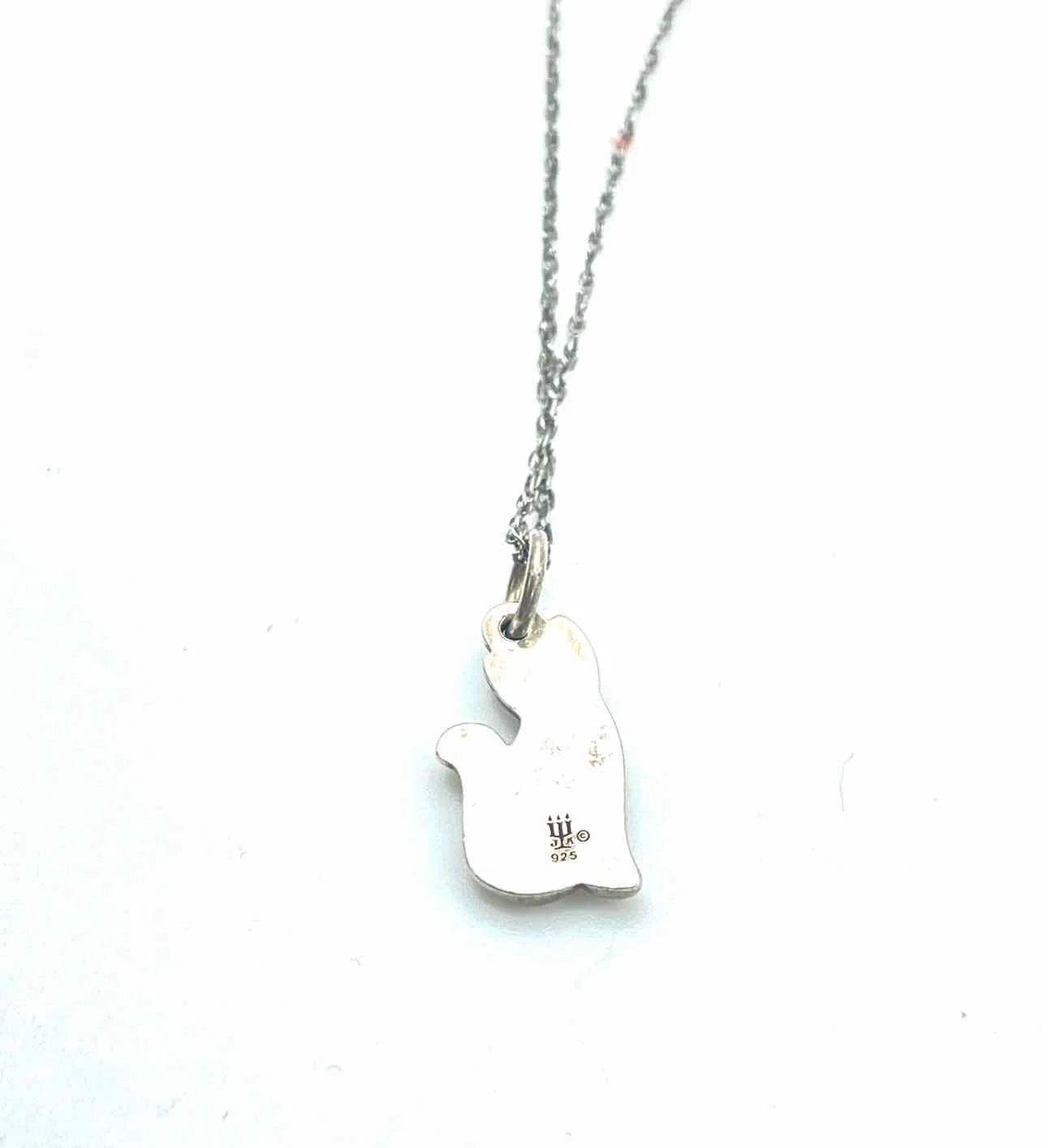James Avery Silver Cat Sterling Silver Jewelry Necklace - Image 3